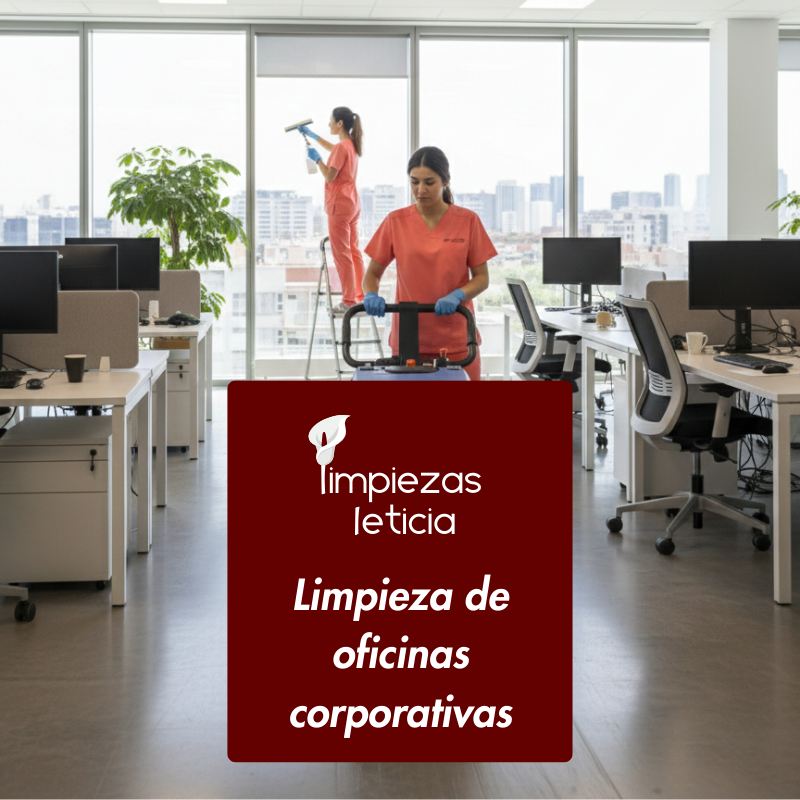 Limpieza de Empresas Corporativas, Limpiezas Leticia, empresa de limpieza profesional en Madrid
